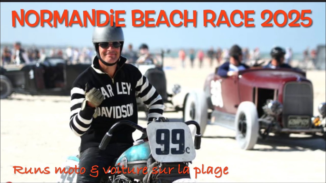 Drame au normandy beach race 2025  #biker #normandy #harleydavidson #motorcycle #indian #beachrace 