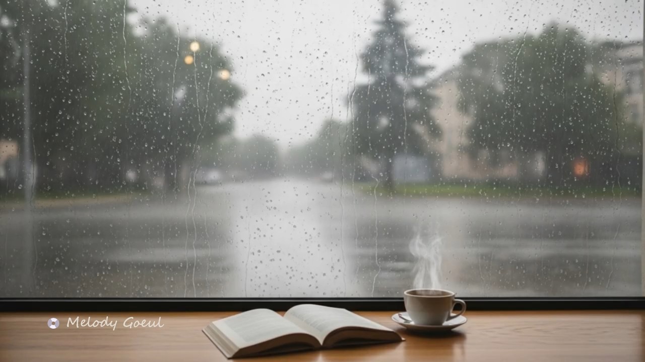 비 오는 날의 작은 쉼 ☔ 창가 빗소리와 잔잔한 피아노 | 카페 분위기 휴식 음악