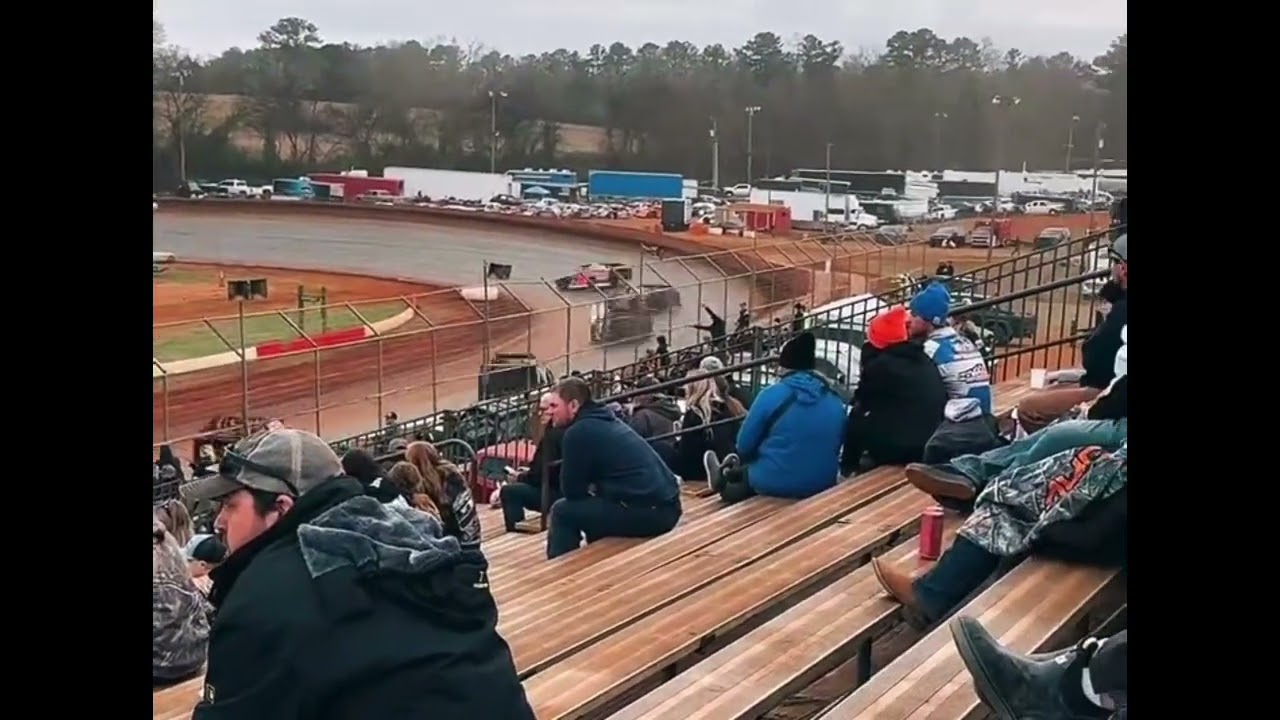 Parker Thompson, crate modified, Talladega ice bowl 2026, heat race 1
