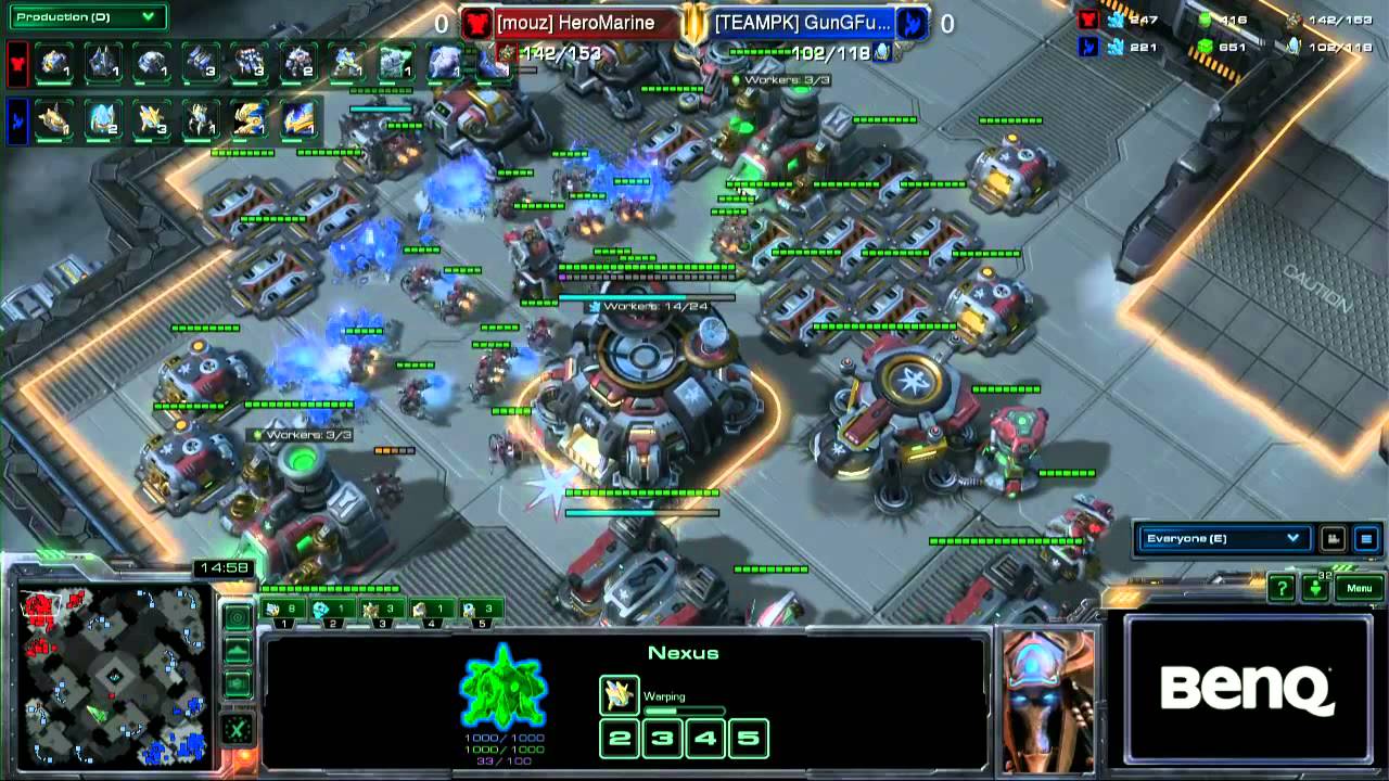 StarCraft 2 - Gungfubanda vs. Marine 1/2 - EPS Finals Germany Winter 2014
