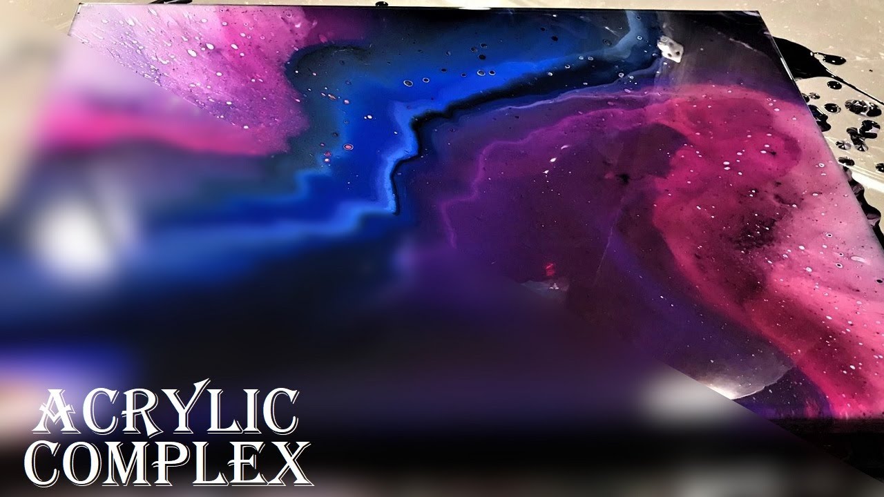 Episode #3: Galaxy Acrylic pour! - No Silicon - flip cup