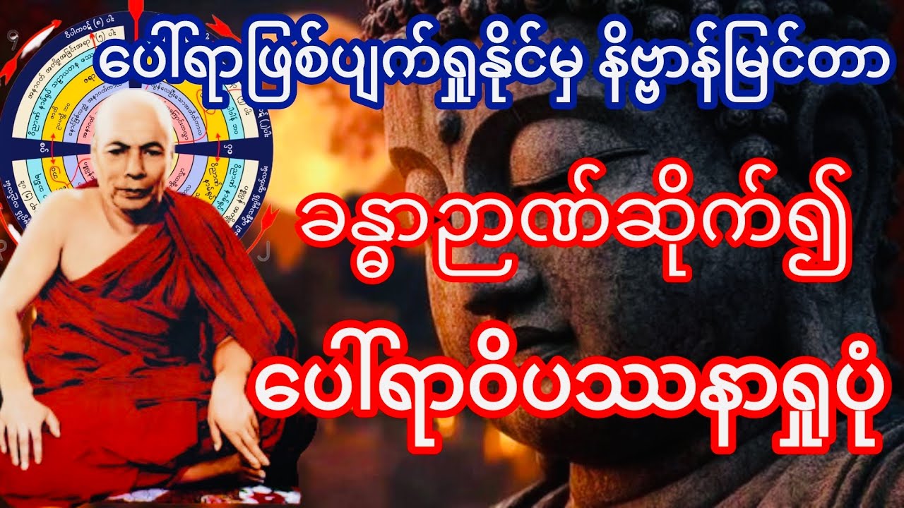 ခန္ဓာဉာဏ်ဆိုက်၍ ပေါ်ရာဝိပဿနာရှုပုံ တရားတော်(မိုးကုတ်ဆရာတော်ဘုရားကြီး)