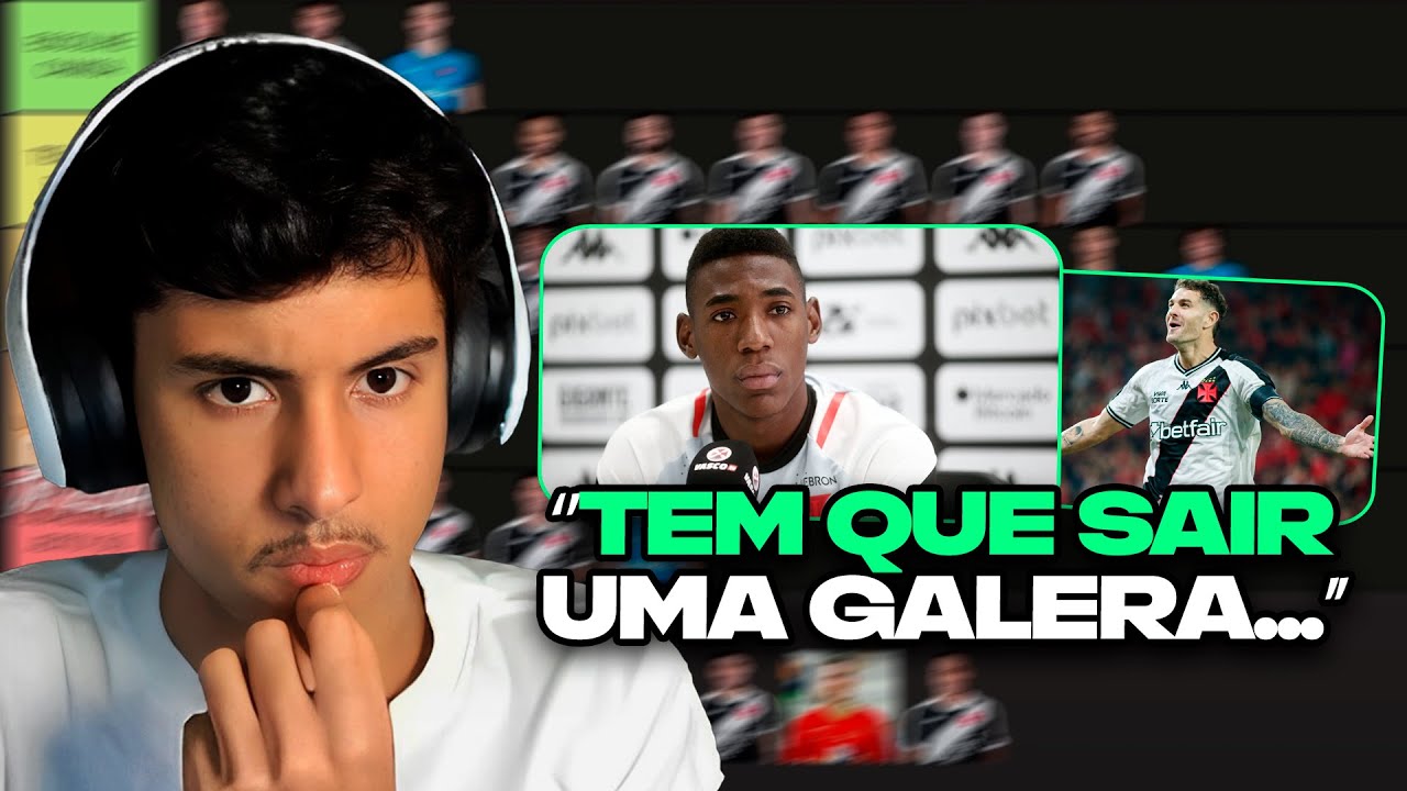 RENATO FAZ A TIERLIST DOS JOGADORES DO ELENCO DO VASCO!!!!!