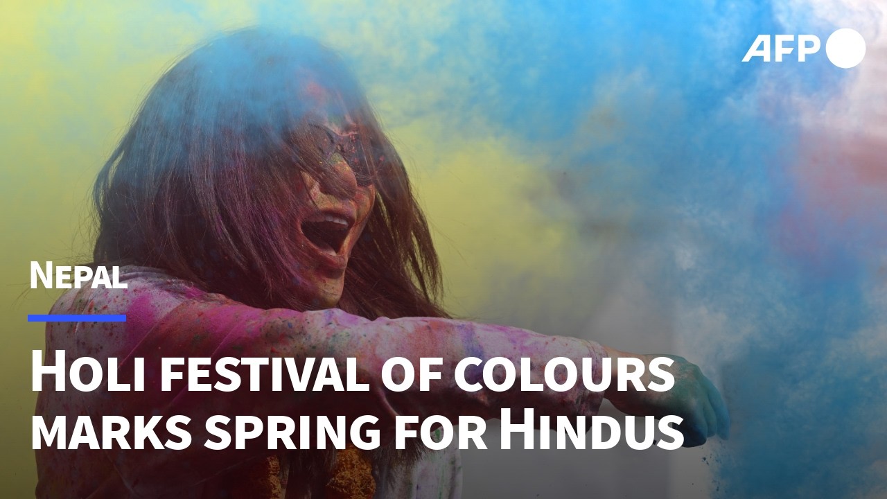 Nepal celebrates Holi, the Hindu spring festival of colours | AFP