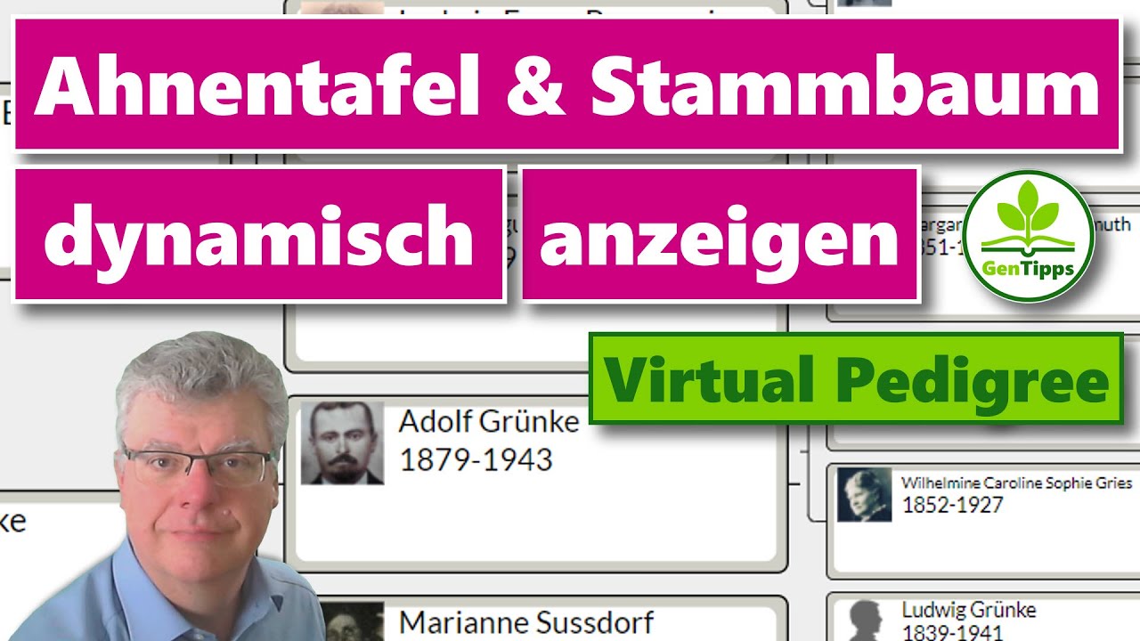 So kannst Du Deine Ahnentafel und Deinen Stammbaum dynamisch anzeigen. Das macht so richtig Spaß!