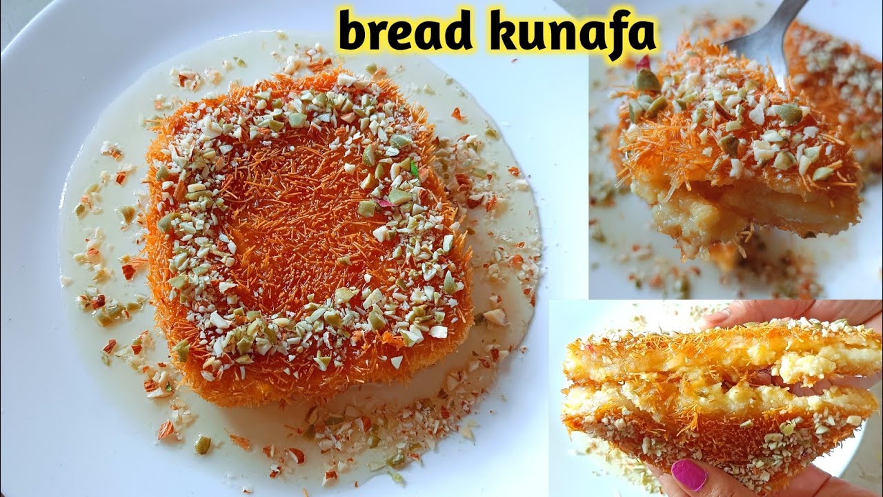 Eid special kunafa dessert|Kunafa recipe| bread kunafa toast|dessert recipe