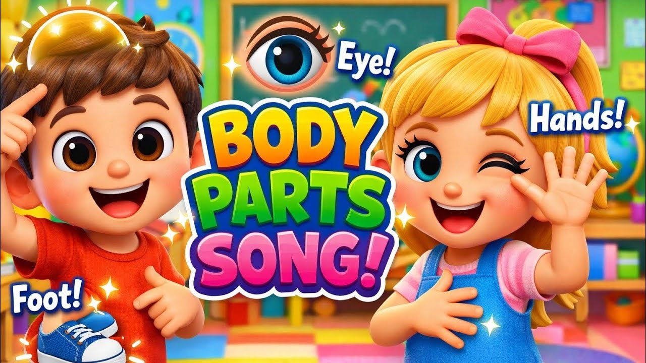 Body Parts Song | Learn Body Parts | English Nursery Rhymes for children 