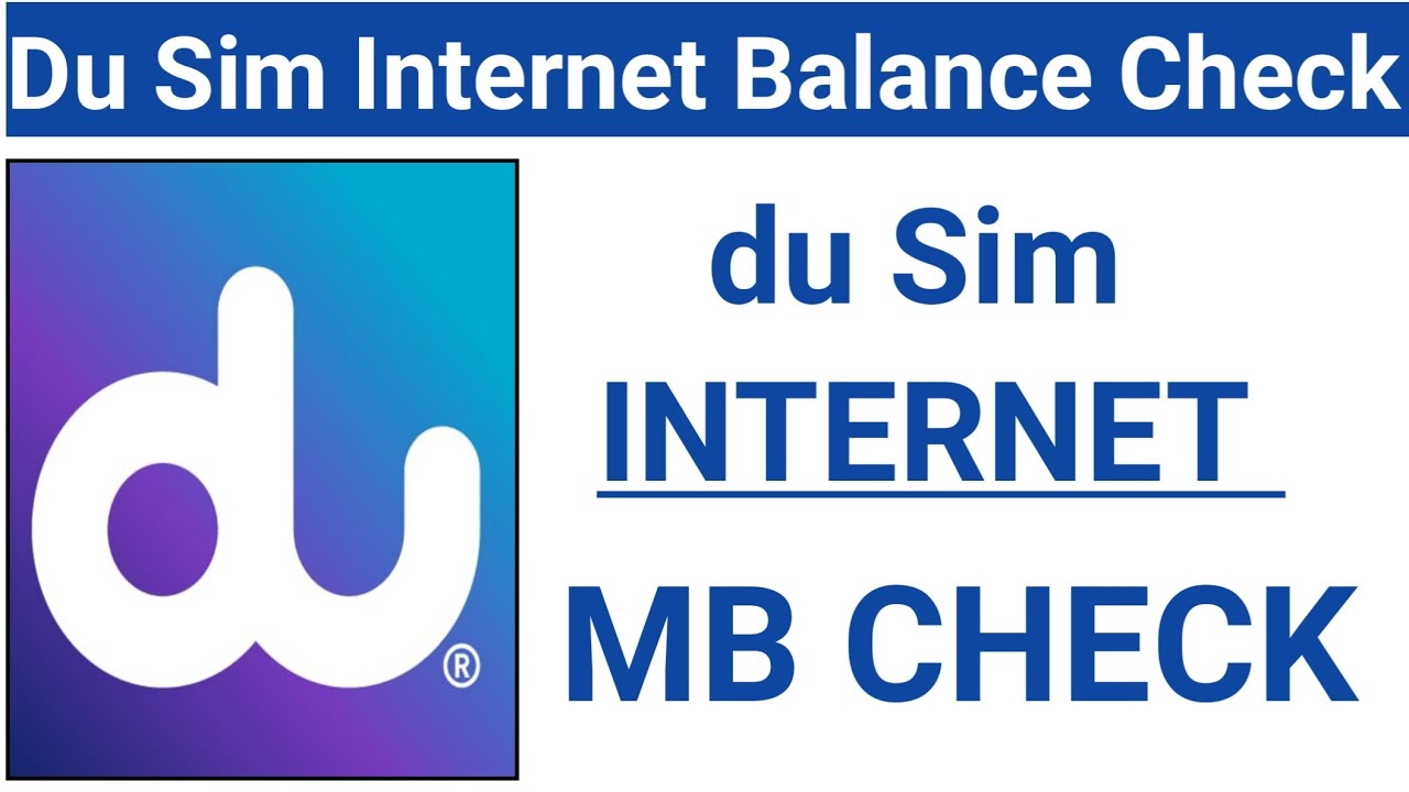 How do I Check du Sim Internet Balance | Du Sim Data Usage Check | Du sim remaining MB Check Code?