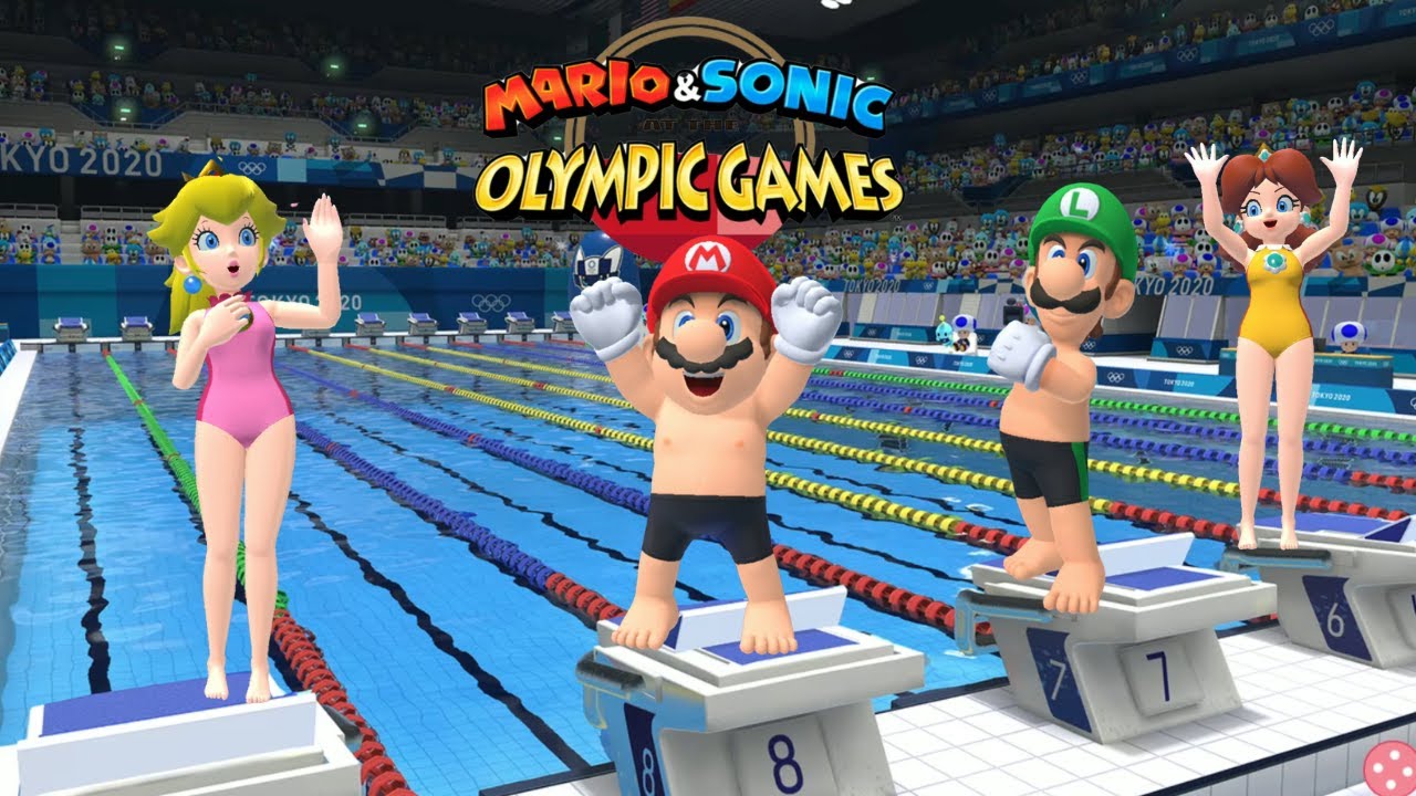 Swimming ( Very Hard ) All Character Mario & Sonic At The Olympic Games Tokyo 2020 ( Gameplay ) NS