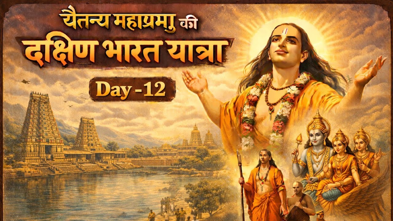 श्री चैतन्य महाप्रभु की दक्षिण भारत यात्रा |Sri Chaitanya Mahaprabhu South India Yatra Series DAY-12