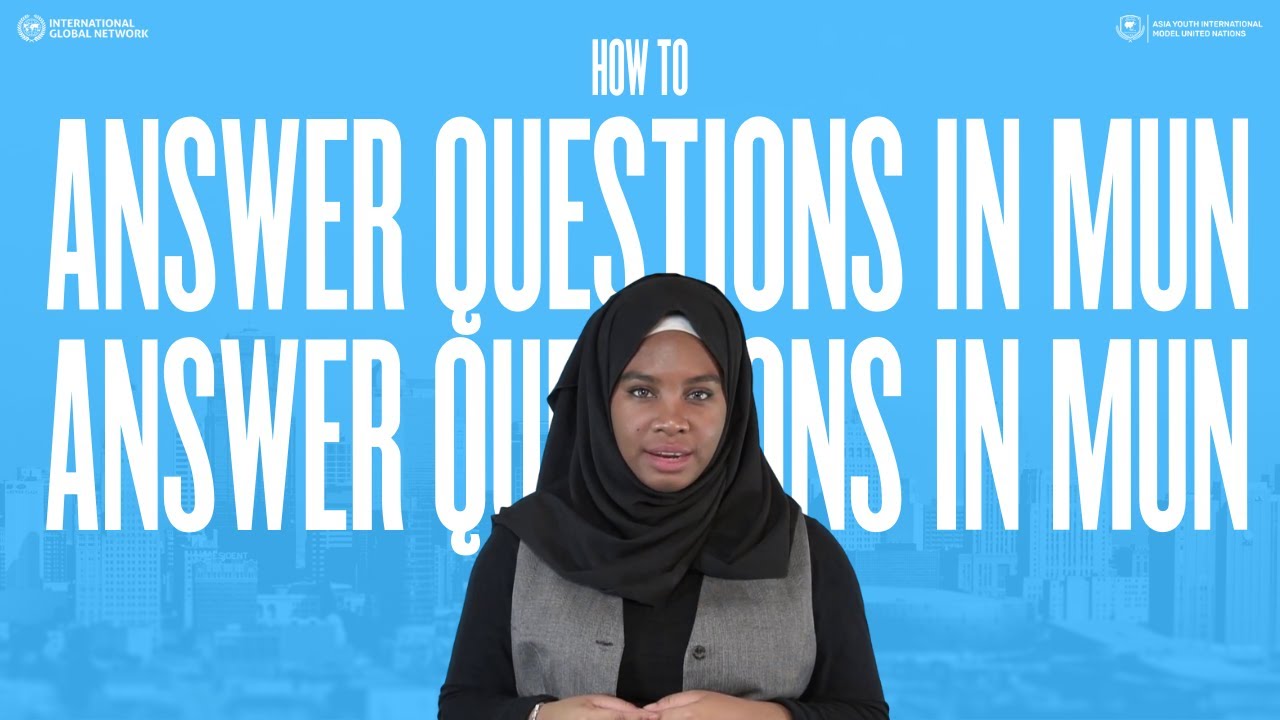 How to ANSWER Questions in MUN | MUN Academy | Eps. 37