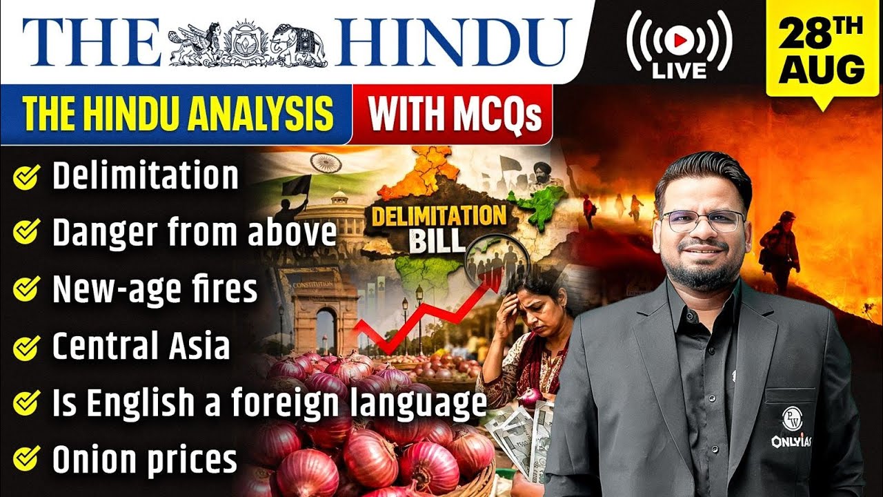 The Hindu Analysis | 28th August 2026 | The Hindu Newspaper  - Practice Questions | Prashant Sir