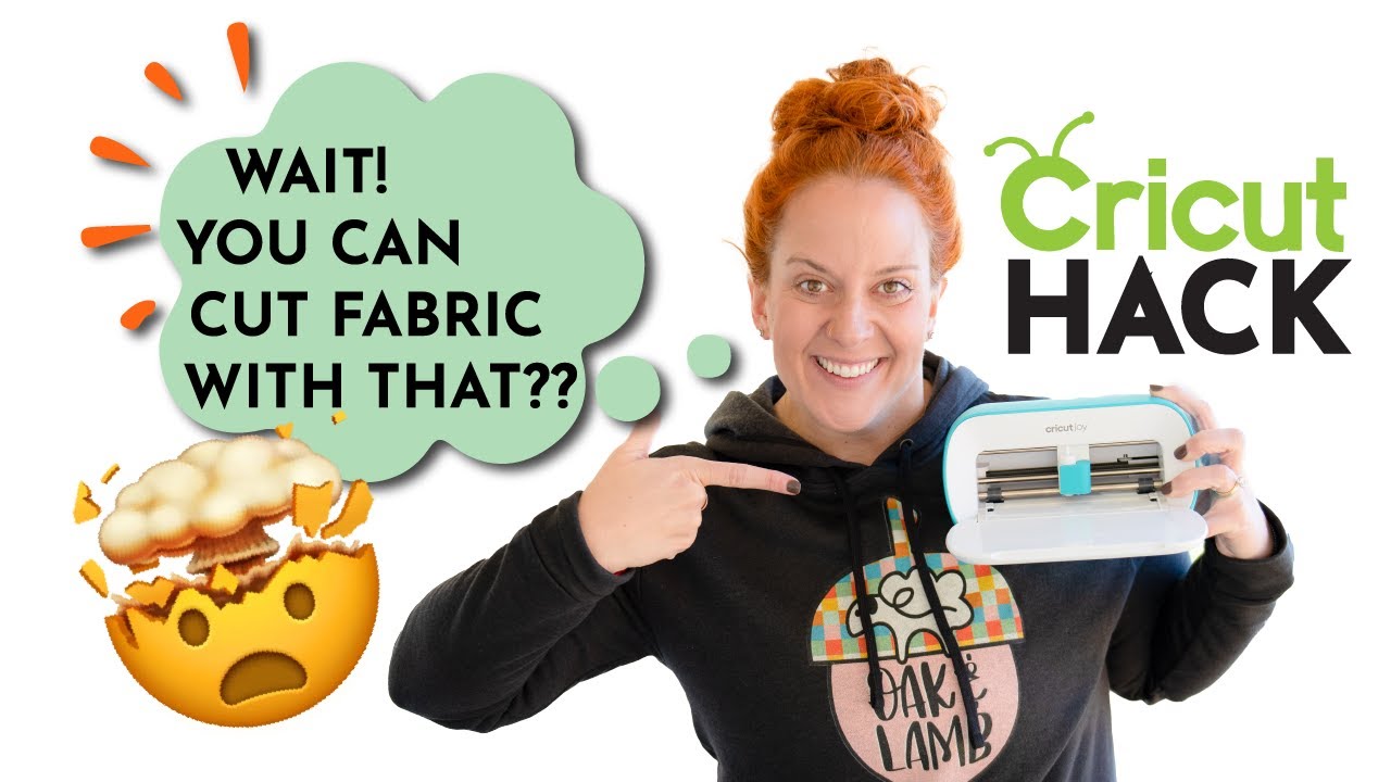 How To Cut Fabric With Cricut Joy! - MIND BLOWING CRICUT HACK!🤯
