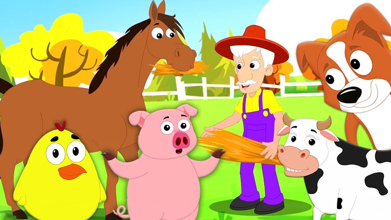 Viejo MacDonald tenía una granja | granja canción | sonido animal | Old MacDonald | Kids Tv Español