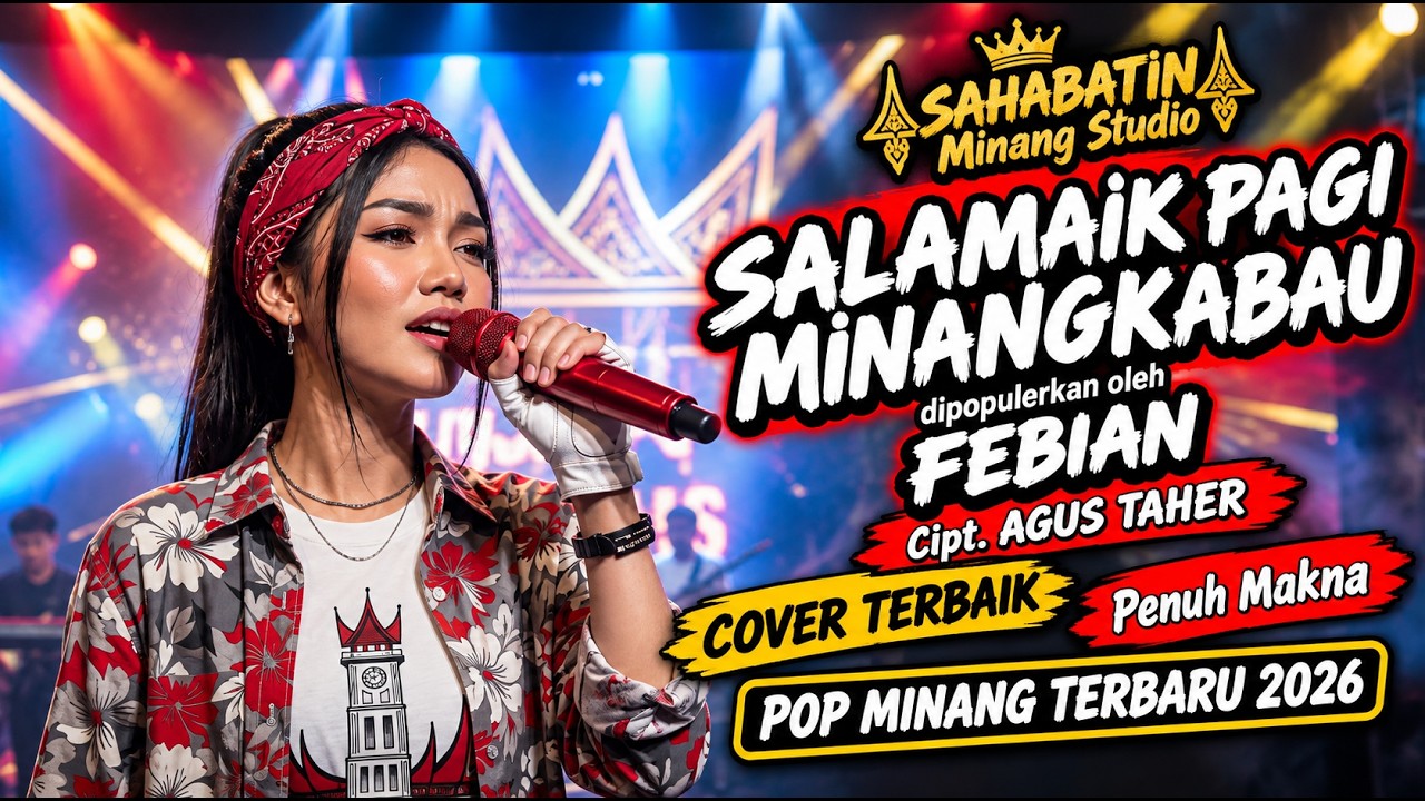 SALAMAIK PAGI MINANGKABAU (Cover AI) | FEBIAN | Konser Spektakuler di Jam Gadang | Full AI Music