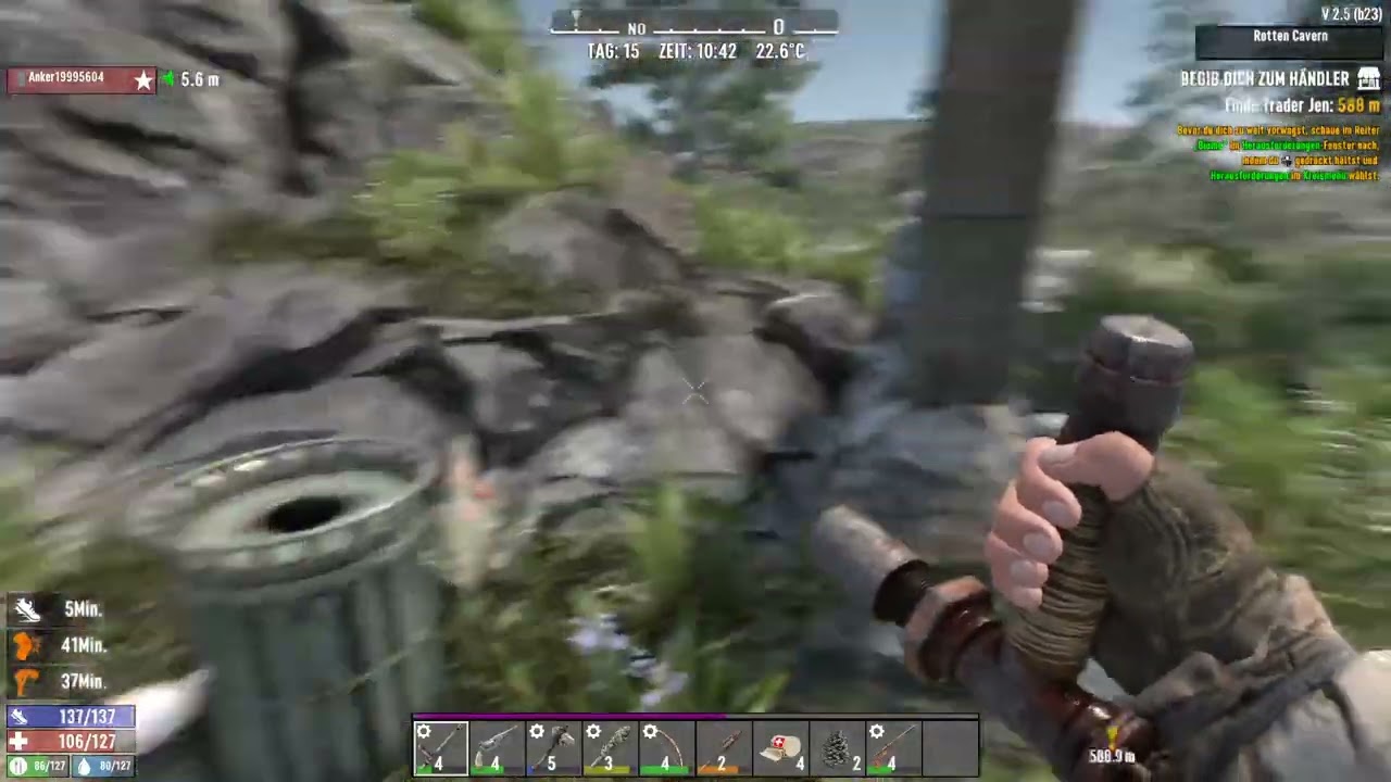 7 Days to Die #3 mit Djangos Bär greift an Deutsch German Let's Play coop ko-op Newcomer PC