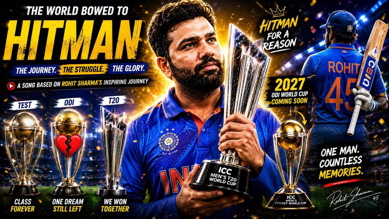 🔥 The Rise of Hitman Rohit Sharma | Inspirational Song 