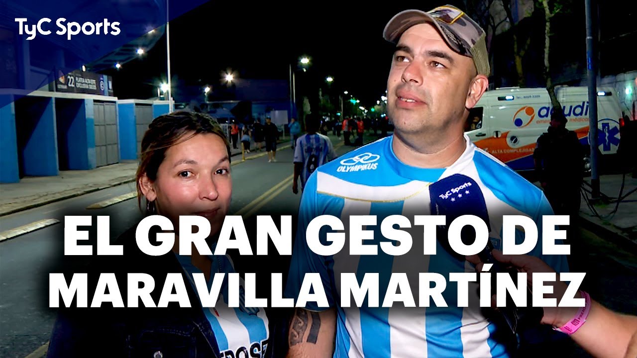 MARAVILLA MARTÍNEZ y una ACCIÓN que EMOCIONA: INVITÓ a un VECINO al CILINDRO de AVELLANEDA⚽💙