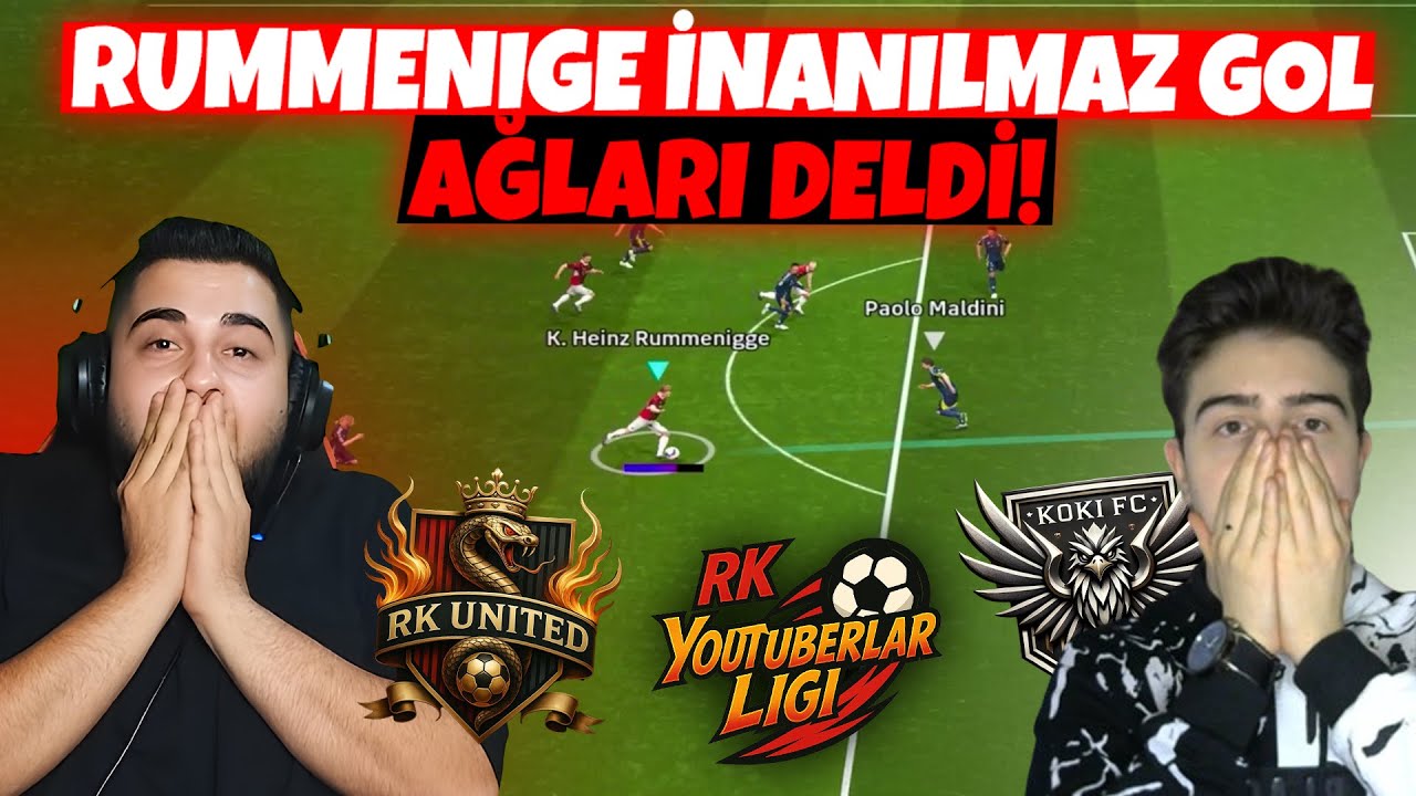 RUMMENIGE 90'a EFSANE GOL! 😨🔥 İNANILMAZ HEYECANLI MAÇ! RK YOUTUBERLAR LİGİ 9.HAFTA MAÇI! w/TOLGA