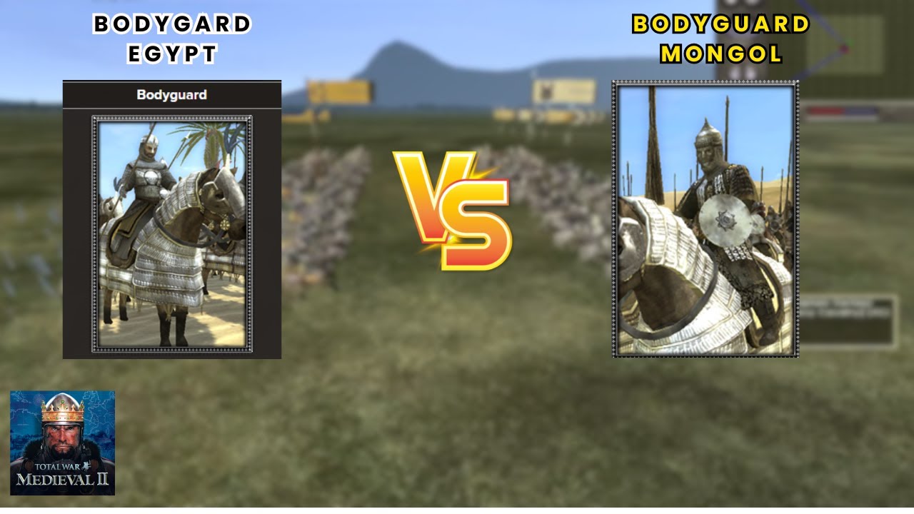 Total War: Medieval II | 1vs1 | bodyguard egypt  vs bodyguard mongol