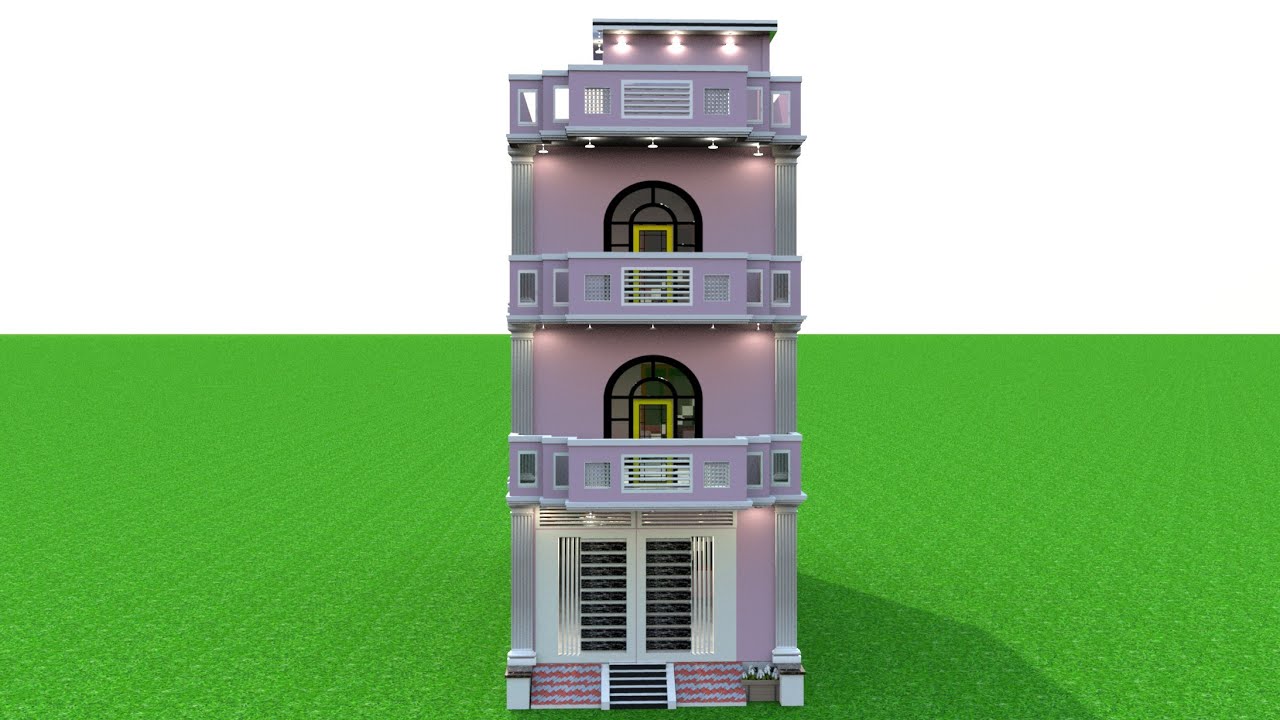 17 x 51 House Plan Idea | 17*51 Feet Home Design With Carparking | 17 by 51 House with 2 BHK