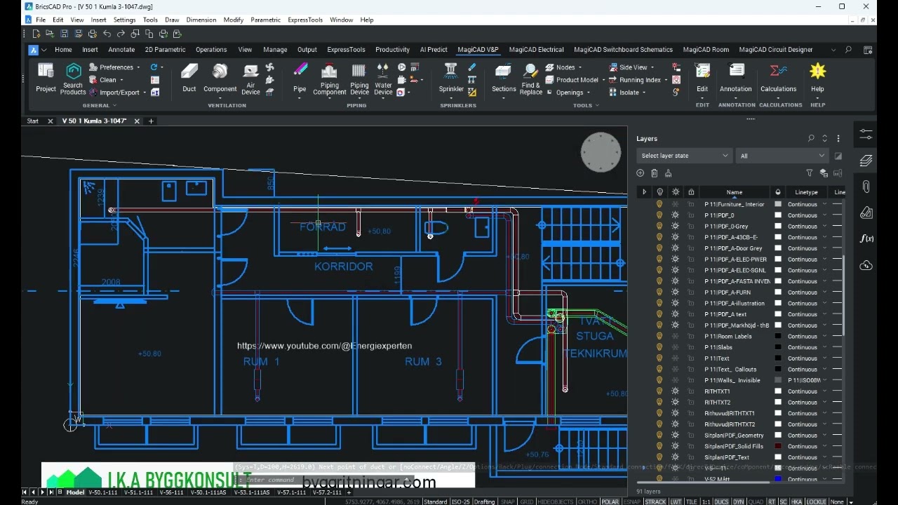 Vi ritar ventilation