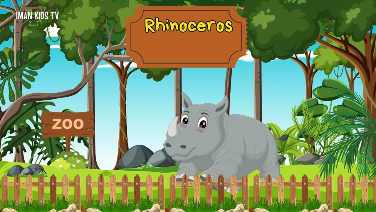 IMAN KIDS TV Learn ZOO ANIMALS in English and Bahasa Melayu with FUN QUIZ for Toddlers