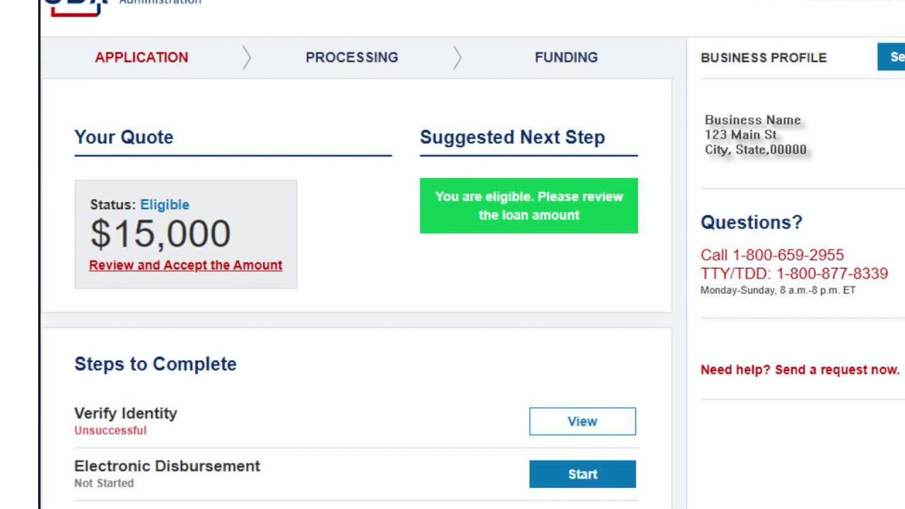 EIDL Portal - After the Advance - How to Apply for More Money