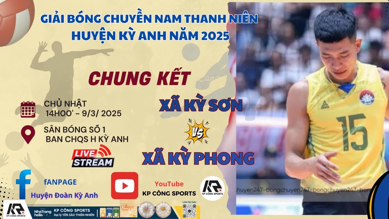 🔴 Trực tiếp: KỲ PHONG  🆚 KỲ SƠN ||  Chung kết giải bóng chuyền nam TN Huyện Kỳ Anh năm 2025