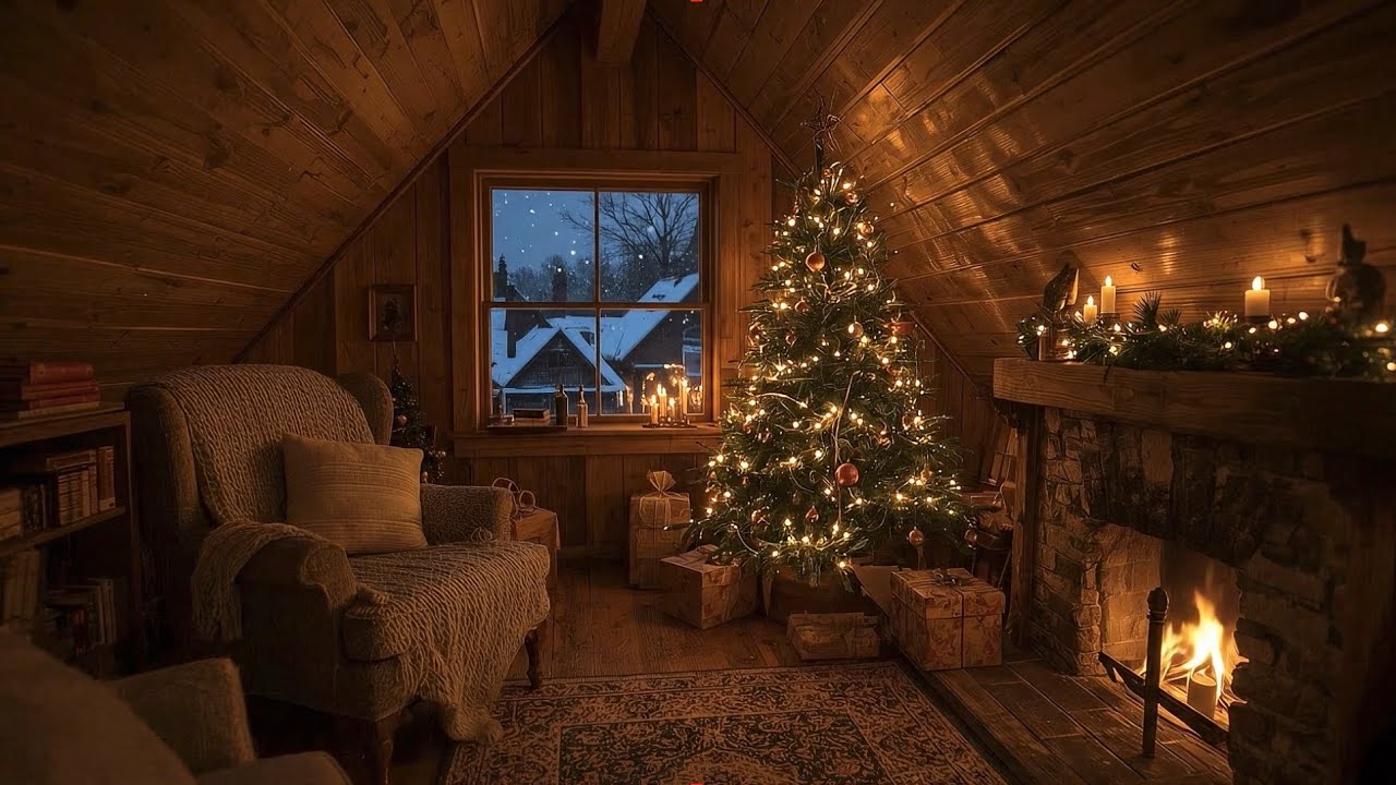 Christmas Cabin | Cozy Live Christmas Music