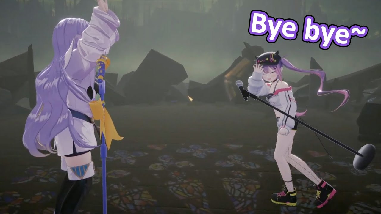 Towa Congratulates Moona And Steals A Mic 【Hololive】