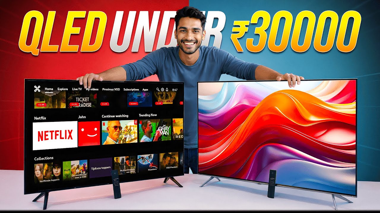 Best 55 Inch 4k TV Under ₹30000🖥️4K QLED🔥 Best 55 Inch 4K TV in 2026
