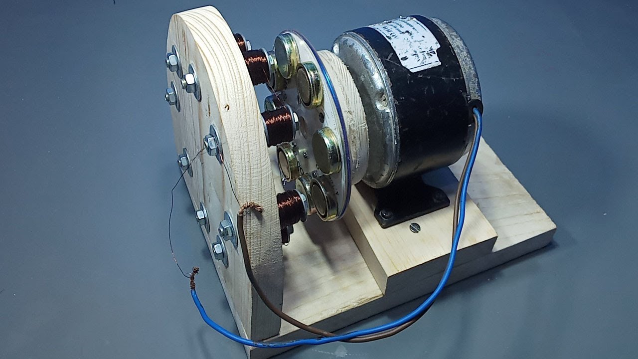 How to Make Free Energy Generator Using Magnets And Copper Coil Winding _ Free Electricity Generator