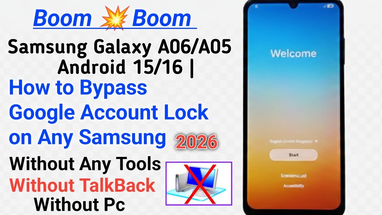 How to Bypass Google Account Lock on Any Samsung Galaxy A06/A05 Android 15/16 | No PC Step-by-Step