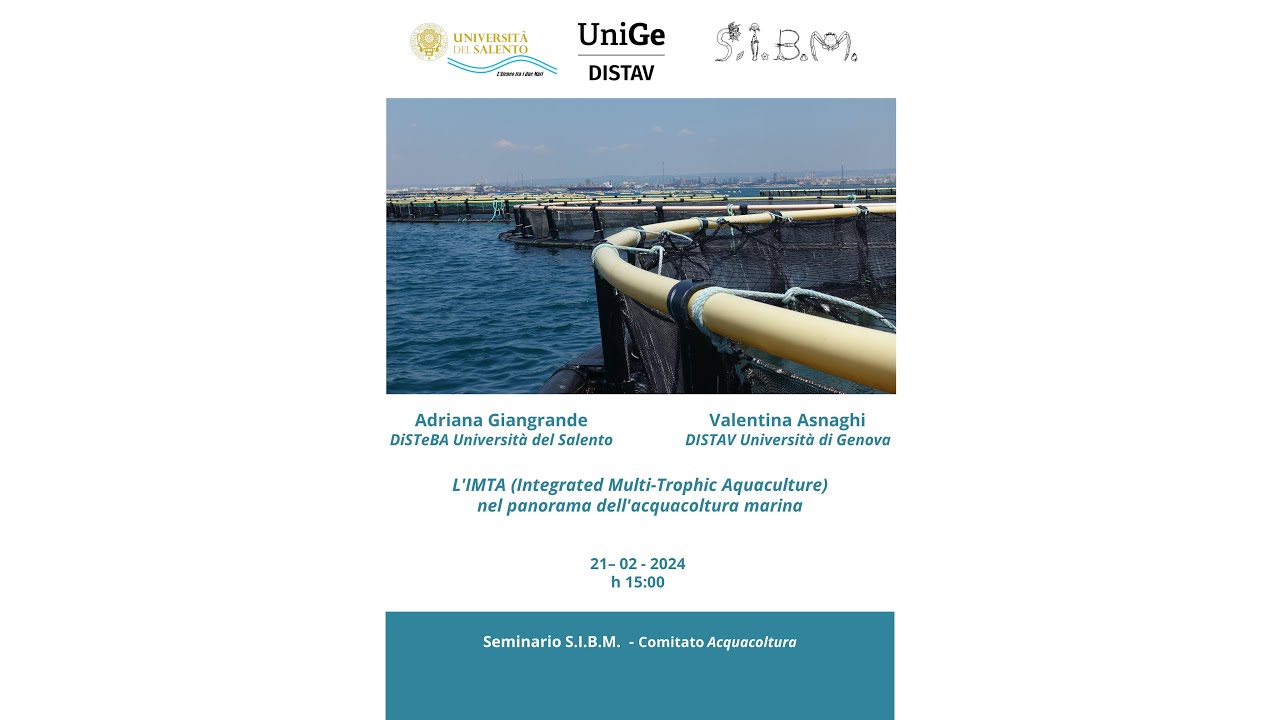 L'IMTA (Integrated Multi-Trophic Aquaculture) nel panorama dell'acquacoltura marina