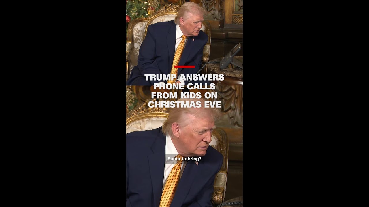 Trump answers phone calls from kids on Christmas Eve