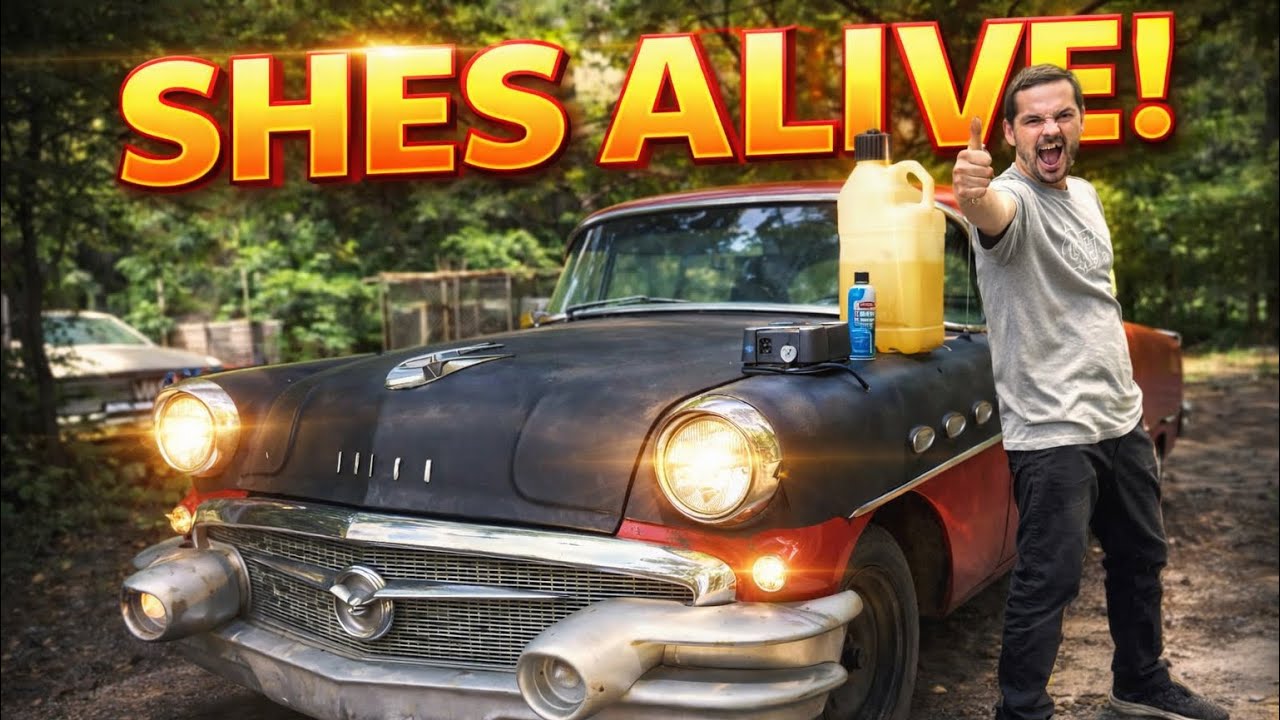 The 1956 Buick is RUNNING AND DRIVING ‼️