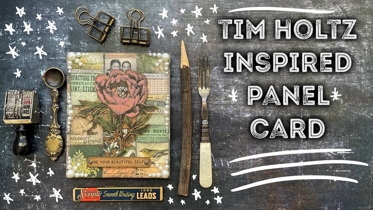 Tim Holtz Inspired Panel Card