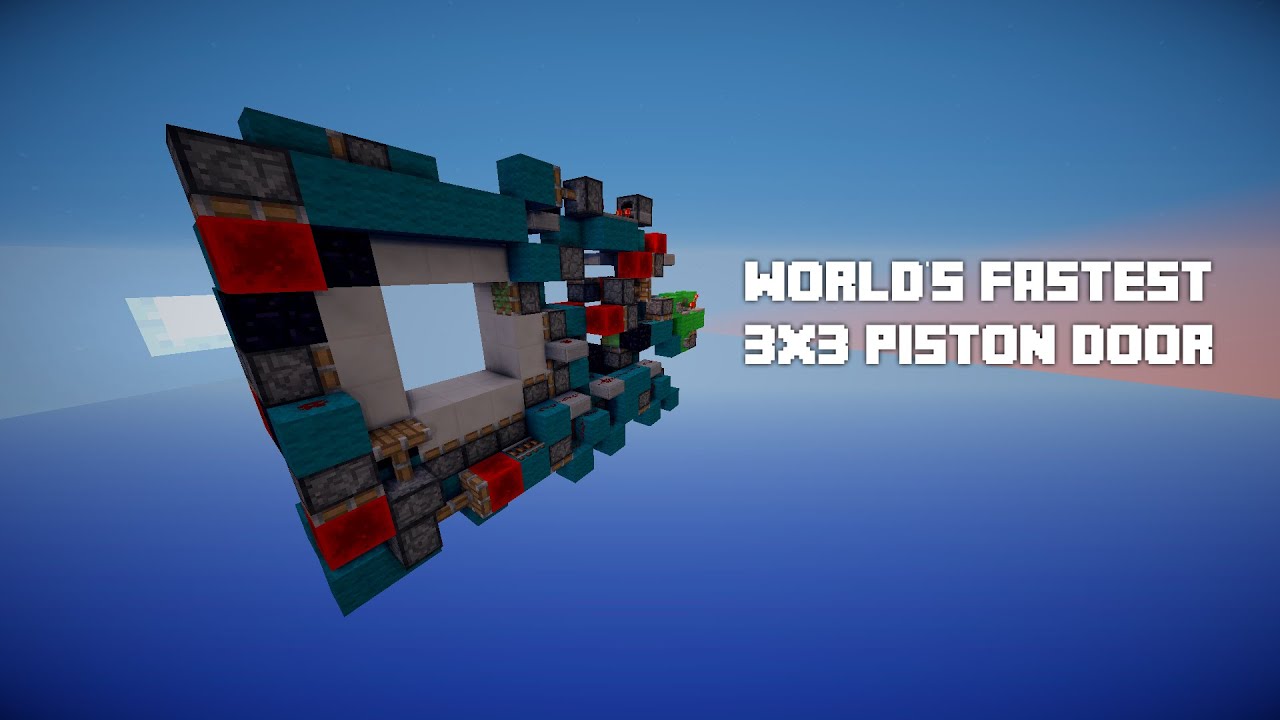 WORLD'S FASTEST 3x3 Piston Door! w/KPkiller1671! (Opens in 0.15 seconds)
