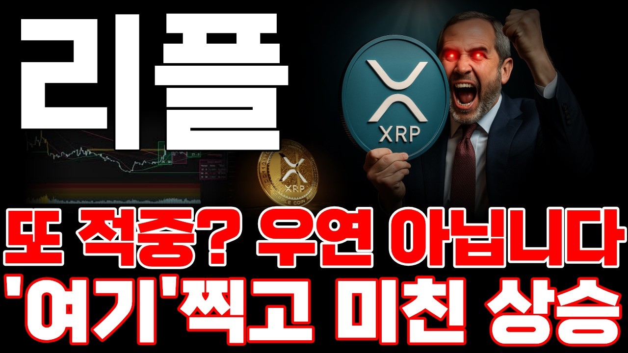 [리플코인 전망] 또 적중? 우연 아닙니다. '여기'찍고 미친 상승 예고합니다! *홀더 필수시청* #리플
