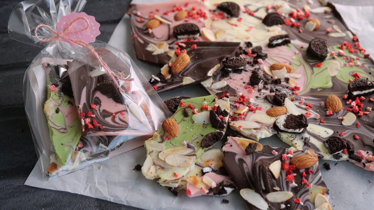 【簡単すぎてごめんなさい♡割れチョコ】バレンタインにも♪ Chocolate Bark