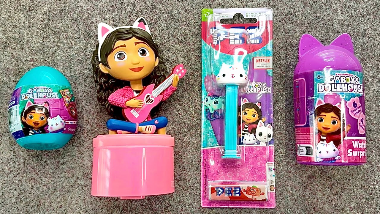 🤩 Funny Gabby‘s Dollhouse Candy ASMR | Datisfying Gabby Cats Surprise Egg Sweets & Toys unboxing