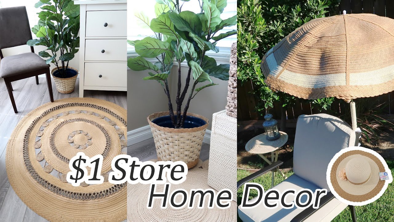 2021 Summer Dollar Store DIYs / Boho Rug DIY / Umbrella DIY