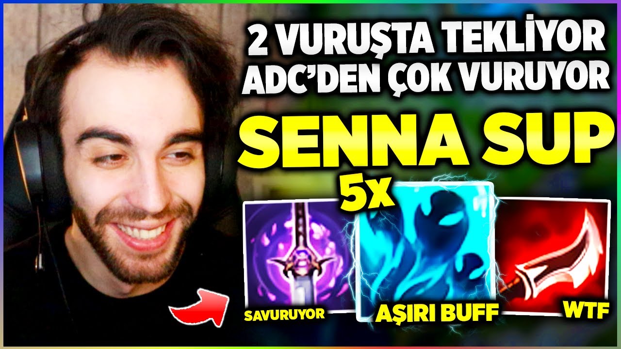 PASİFİ 5 KAT G&Uuml;&Ccedil;LENDİ!! ADC'SİNDEN DAHA &Ccedil;OK VURAN SUP MU OLUR?? SENNA SUP OYNANIŞ | Rasher