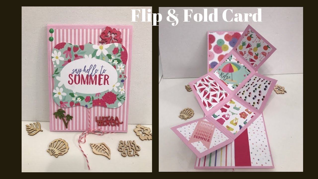 Flip and Fold Surprise Card Using our Scraps