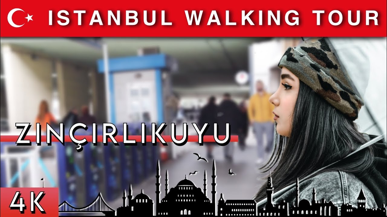ISTANBUL |🇹🇷 ZINCIRLIKUYU metro and Metrobus station | January 2023 | 4K HD•60 fps