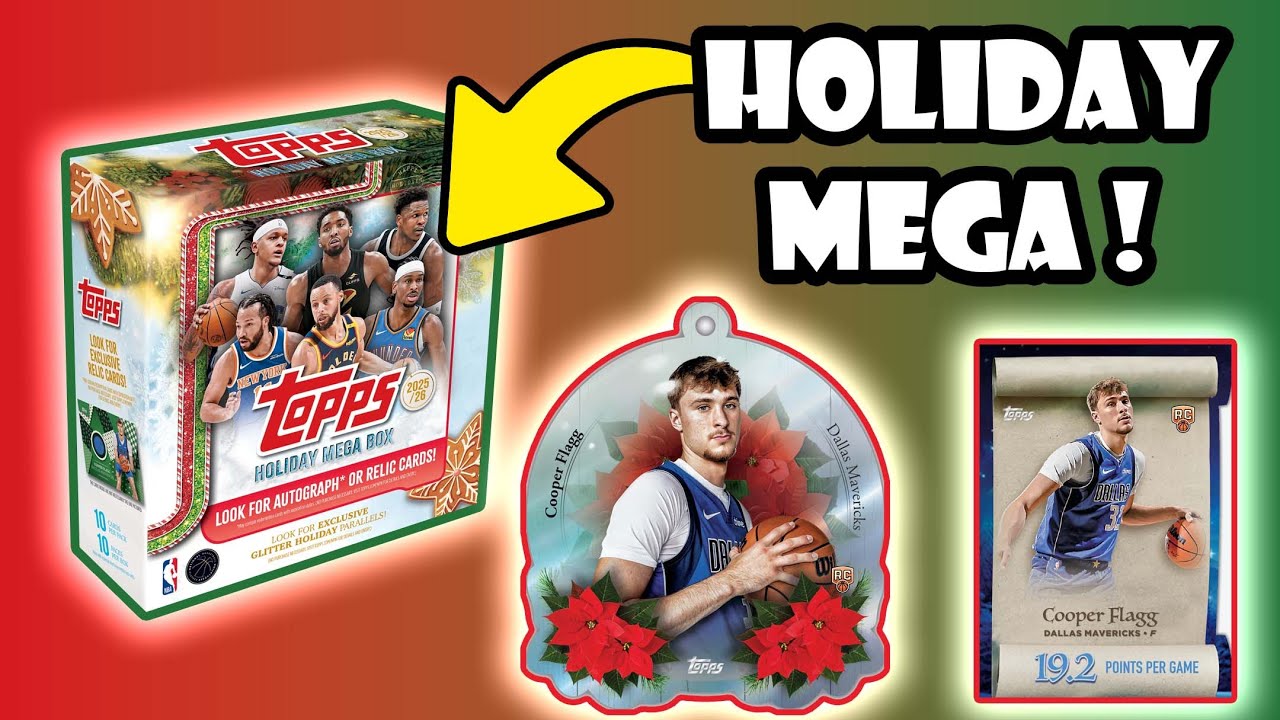 🎁 Обзор Mega Box Topps Holiday Basketball 2025-26
