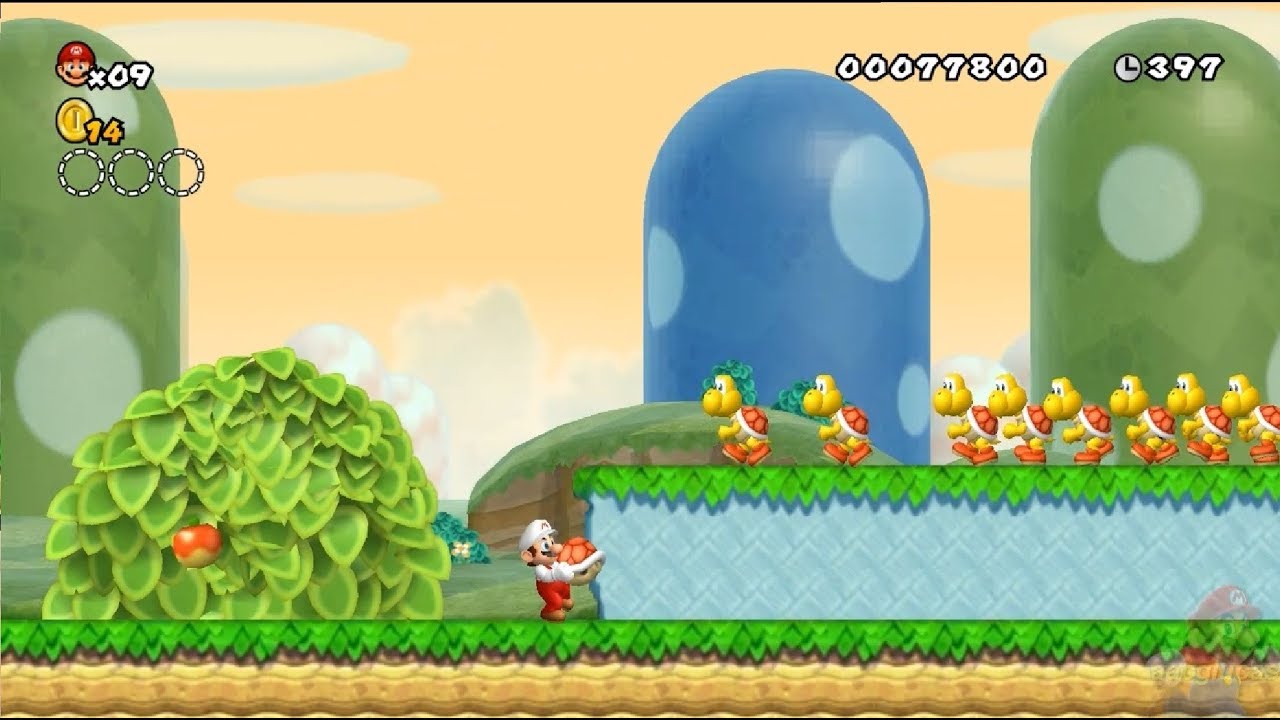 Newer Super Mario World U 100% World 1