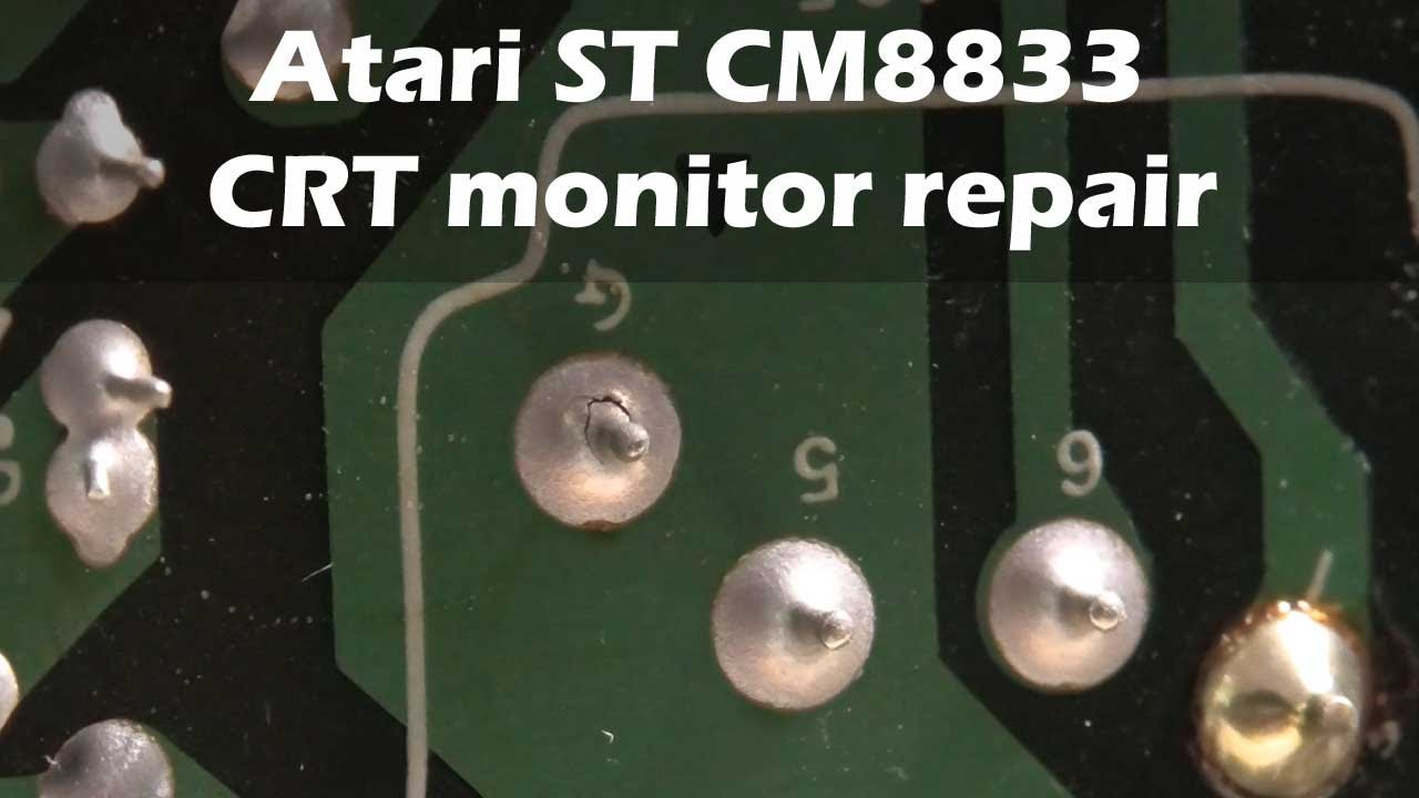 Philips CM8833 CRT monitor repair - No Picture and ticking sound (Audio issue)