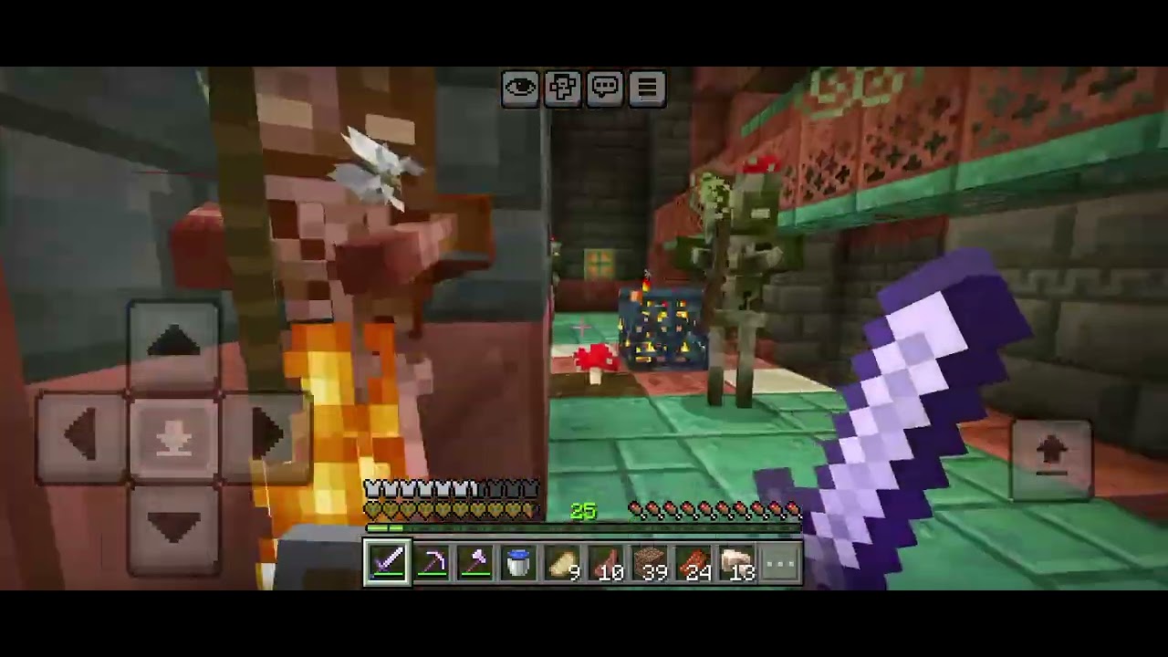 Minecraft but mining gives op enchantment in hardcore 